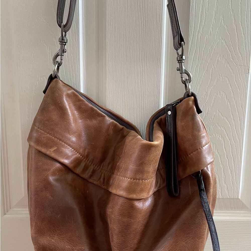 Rough and Tumble Brown Leather Shoulder Bag